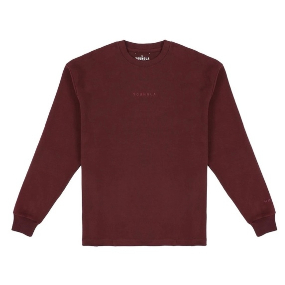 Youngla Cloud Form Burgundy Sweatshirt